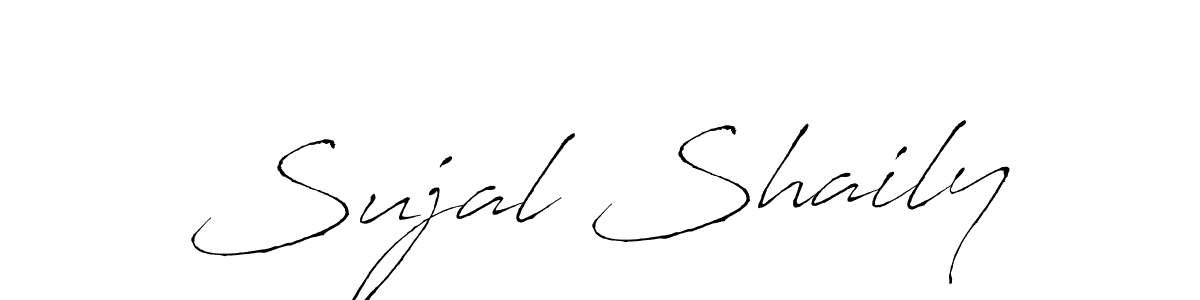 Make a beautiful signature design for name Sujal Shaily. With this signature (Antro_Vectra) style, you can create a handwritten signature for free. Sujal Shaily signature style 6 images and pictures png