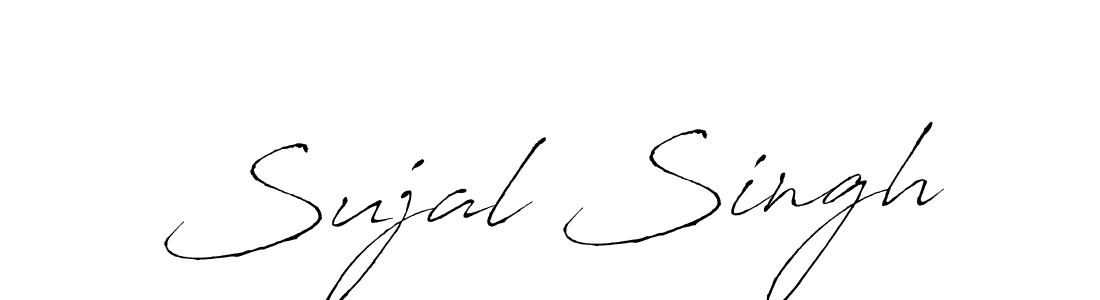 Make a beautiful signature design for name Sujal Singh. With this signature (Antro_Vectra) style, you can create a handwritten signature for free. Sujal Singh signature style 6 images and pictures png