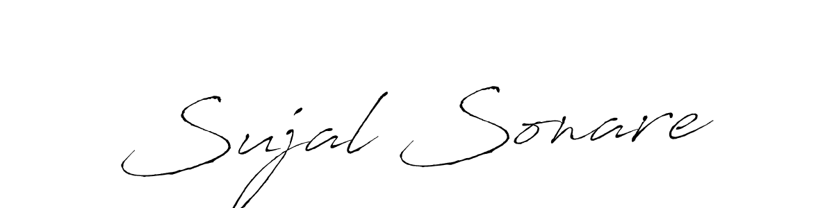 Make a beautiful signature design for name Sujal Sonare. With this signature (Antro_Vectra) style, you can create a handwritten signature for free. Sujal Sonare signature style 6 images and pictures png