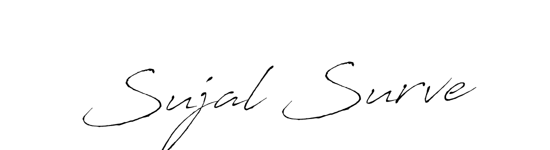This is the best signature style for the Sujal Surve name. Also you like these signature font (Antro_Vectra). Mix name signature. Sujal Surve signature style 6 images and pictures png