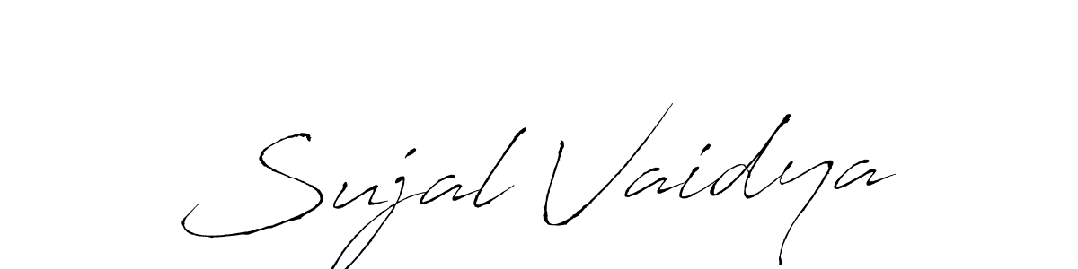 Antro_Vectra is a professional signature style that is perfect for those who want to add a touch of class to their signature. It is also a great choice for those who want to make their signature more unique. Get Sujal Vaidya name to fancy signature for free. Sujal Vaidya signature style 6 images and pictures png