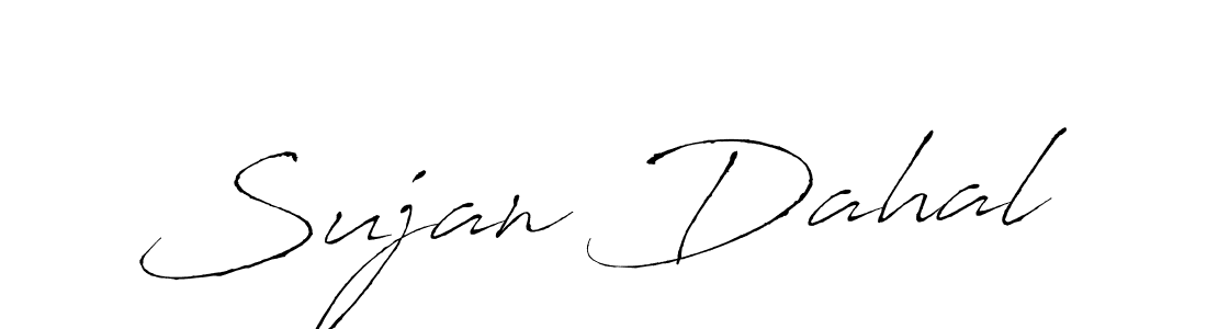 You should practise on your own different ways (Antro_Vectra) to write your name (Sujan Dahal) in signature. don't let someone else do it for you. Sujan Dahal signature style 6 images and pictures png