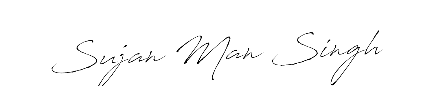 Make a beautiful signature design for name Sujan Man Singh. With this signature (Antro_Vectra) style, you can create a handwritten signature for free. Sujan Man Singh signature style 6 images and pictures png