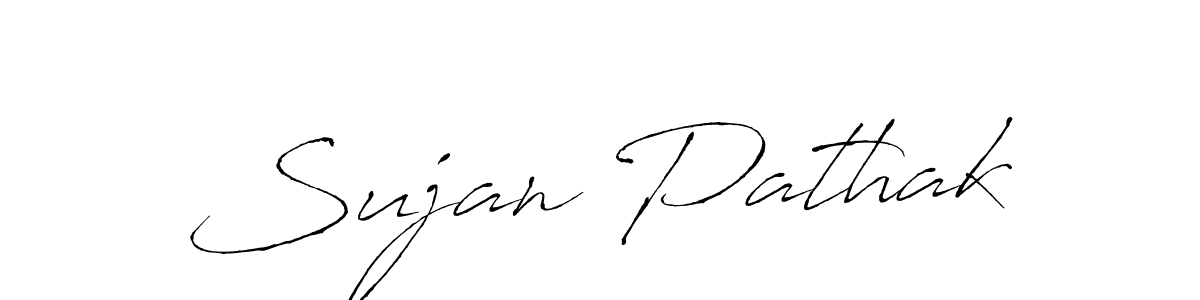 The best way (Antro_Vectra) to make a short signature is to pick only two or three words in your name. The name Sujan Pathak include a total of six letters. For converting this name. Sujan Pathak signature style 6 images and pictures png