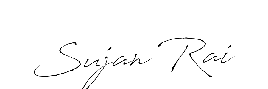 Sujan Rai stylish signature style. Best Handwritten Sign (Antro_Vectra) for my name. Handwritten Signature Collection Ideas for my name Sujan Rai. Sujan Rai signature style 6 images and pictures png