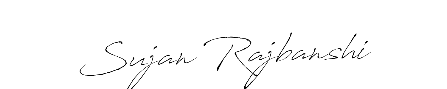 Make a beautiful signature design for name Sujan Rajbanshi. With this signature (Antro_Vectra) style, you can create a handwritten signature for free. Sujan Rajbanshi signature style 6 images and pictures png