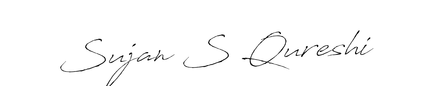 Also You can easily find your signature by using the search form. We will create Sujan S Qureshi name handwritten signature images for you free of cost using Antro_Vectra sign style. Sujan S Qureshi signature style 6 images and pictures png