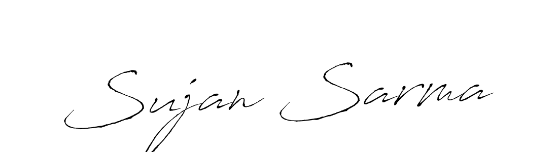 Antro_Vectra is a professional signature style that is perfect for those who want to add a touch of class to their signature. It is also a great choice for those who want to make their signature more unique. Get Sujan Sarma name to fancy signature for free. Sujan Sarma signature style 6 images and pictures png