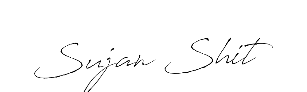 How to make Sujan Shit name signature. Use Antro_Vectra style for creating short signs online. This is the latest handwritten sign. Sujan Shit signature style 6 images and pictures png