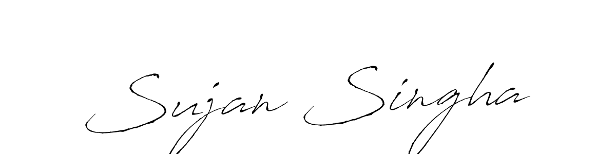 Sujan Singha stylish signature style. Best Handwritten Sign (Antro_Vectra) for my name. Handwritten Signature Collection Ideas for my name Sujan Singha. Sujan Singha signature style 6 images and pictures png