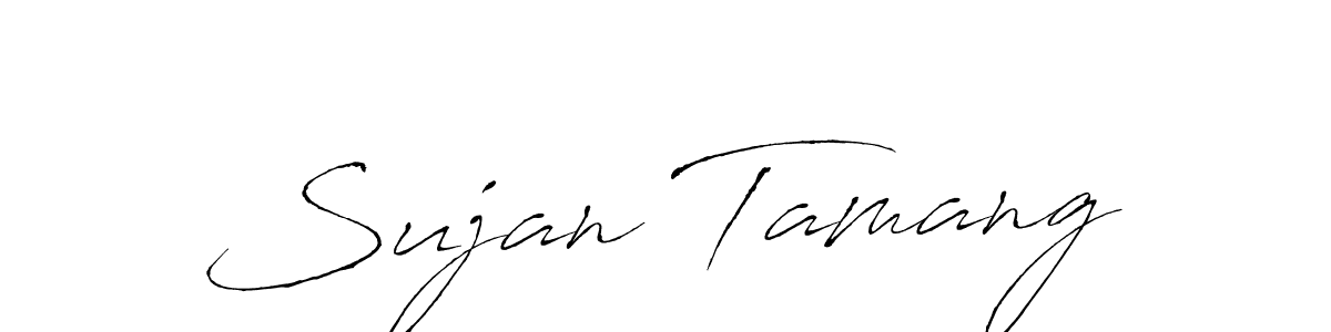 The best way (Antro_Vectra) to make a short signature is to pick only two or three words in your name. The name Sujan Tamang include a total of six letters. For converting this name. Sujan Tamang signature style 6 images and pictures png
