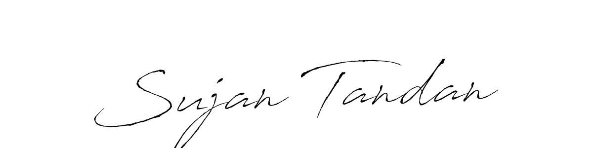 Create a beautiful signature design for name Sujan Tandan. With this signature (Antro_Vectra) fonts, you can make a handwritten signature for free. Sujan Tandan signature style 6 images and pictures png