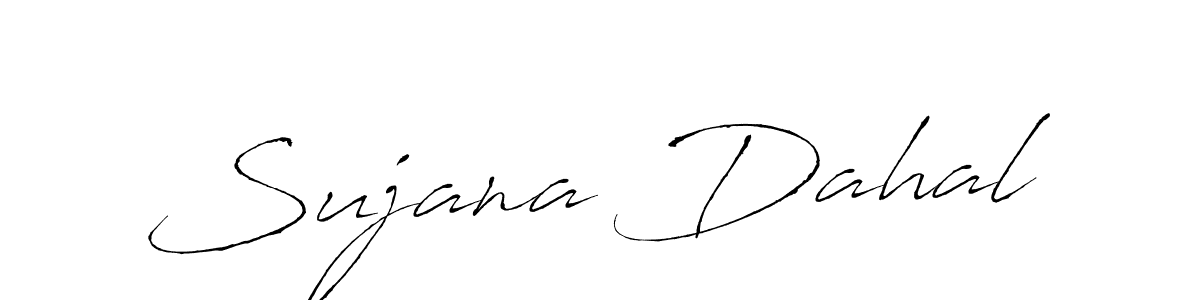 Similarly Antro_Vectra is the best handwritten signature design. Signature creator online .You can use it as an online autograph creator for name Sujana Dahal. Sujana Dahal signature style 6 images and pictures png