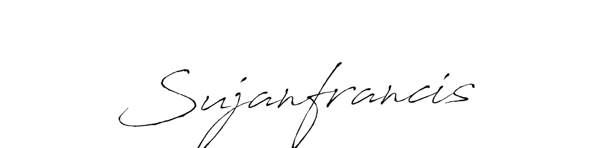 How to Draw Sujanfrancis signature style? Antro_Vectra is a latest design signature styles for name Sujanfrancis. Sujanfrancis signature style 6 images and pictures png