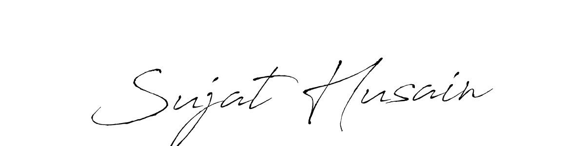 You should practise on your own different ways (Antro_Vectra) to write your name (Sujat Husain) in signature. don't let someone else do it for you. Sujat Husain signature style 6 images and pictures png