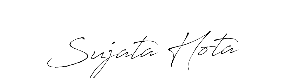 Create a beautiful signature design for name Sujata Hota. With this signature (Antro_Vectra) fonts, you can make a handwritten signature for free. Sujata Hota signature style 6 images and pictures png
