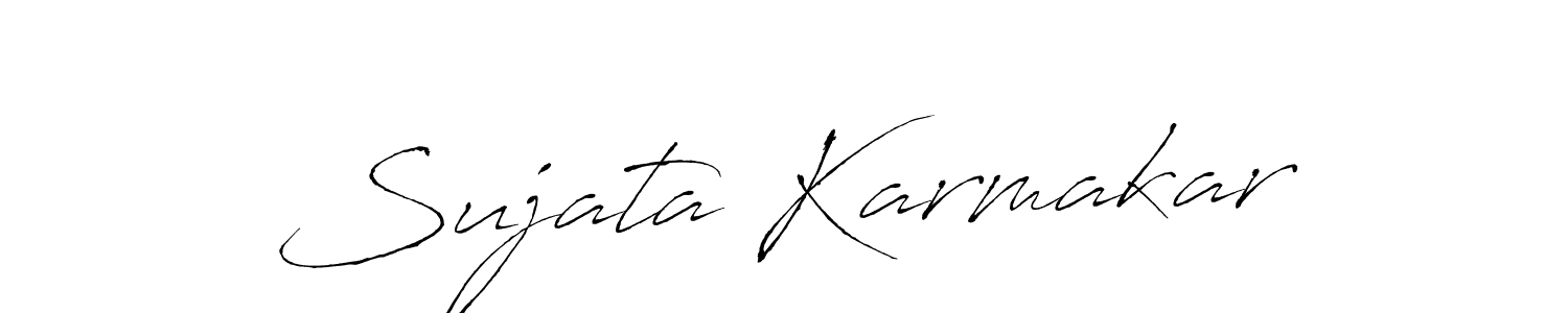 How to make Sujata Karmakar signature? Antro_Vectra is a professional autograph style. Create handwritten signature for Sujata Karmakar name. Sujata Karmakar signature style 6 images and pictures png