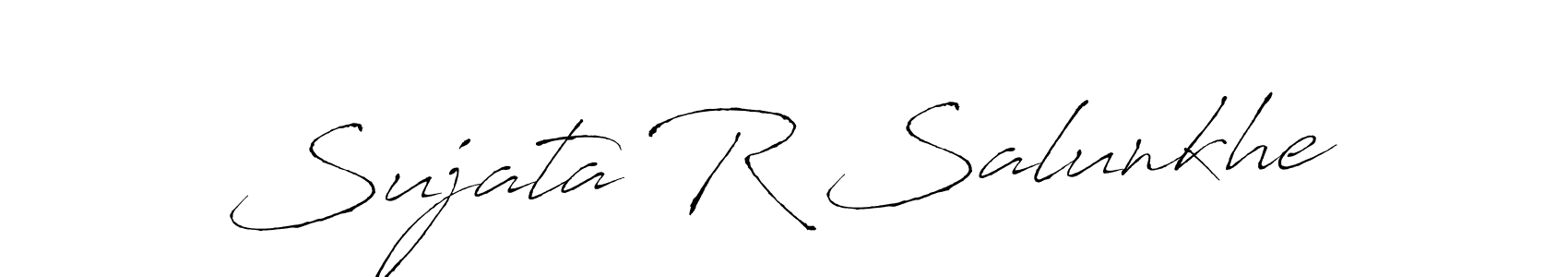Create a beautiful signature design for name Sujata R Salunkhe. With this signature (Antro_Vectra) fonts, you can make a handwritten signature for free. Sujata R Salunkhe signature style 6 images and pictures png