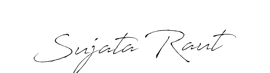 Sujata Raut stylish signature style. Best Handwritten Sign (Antro_Vectra) for my name. Handwritten Signature Collection Ideas for my name Sujata Raut. Sujata Raut signature style 6 images and pictures png
