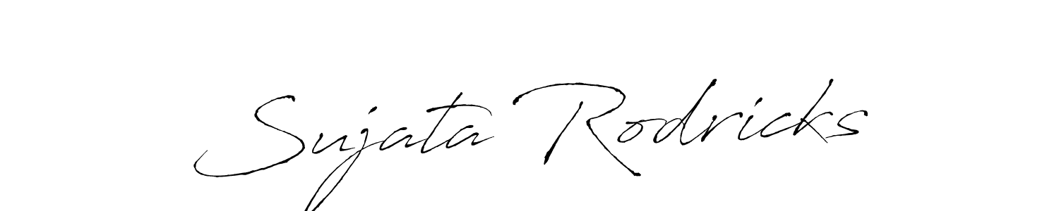 How to make Sujata Rodricks signature? Antro_Vectra is a professional autograph style. Create handwritten signature for Sujata Rodricks name. Sujata Rodricks signature style 6 images and pictures png