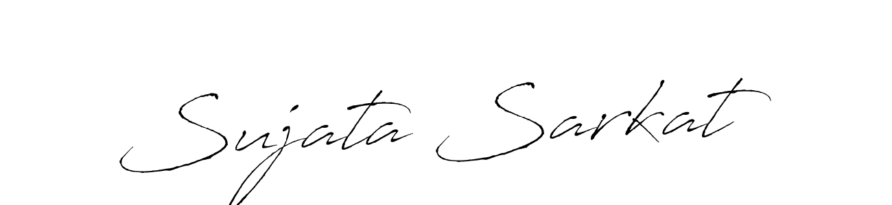 Create a beautiful signature design for name Sujata Sarkat. With this signature (Antro_Vectra) fonts, you can make a handwritten signature for free. Sujata Sarkat signature style 6 images and pictures png