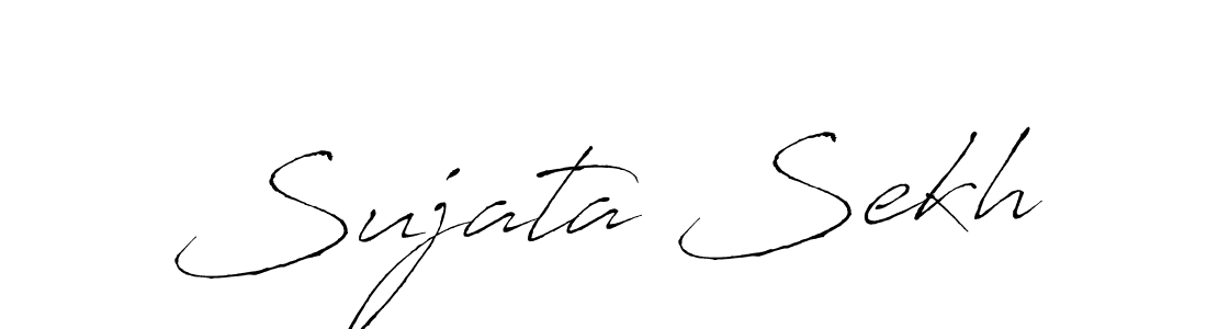 You should practise on your own different ways (Antro_Vectra) to write your name (Sujata Sekh) in signature. don't let someone else do it for you. Sujata Sekh signature style 6 images and pictures png