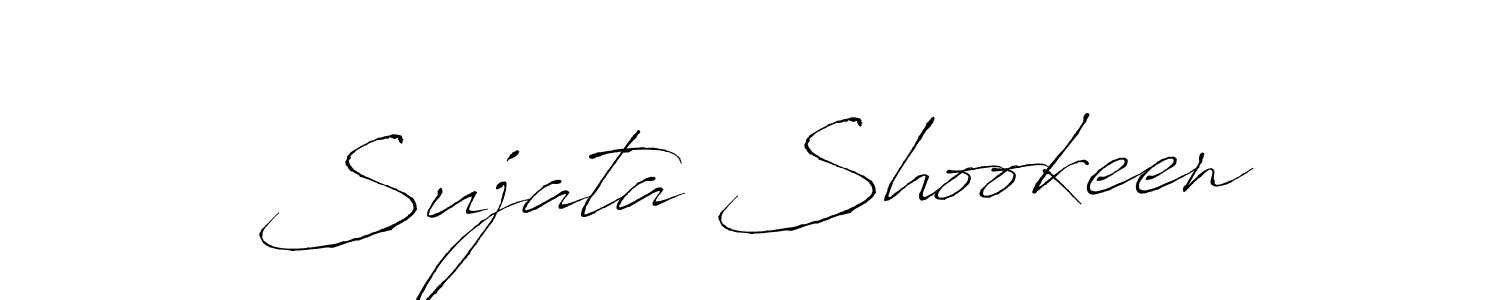 Sujata Shookeen stylish signature style. Best Handwritten Sign (Antro_Vectra) for my name. Handwritten Signature Collection Ideas for my name Sujata Shookeen. Sujata Shookeen signature style 6 images and pictures png