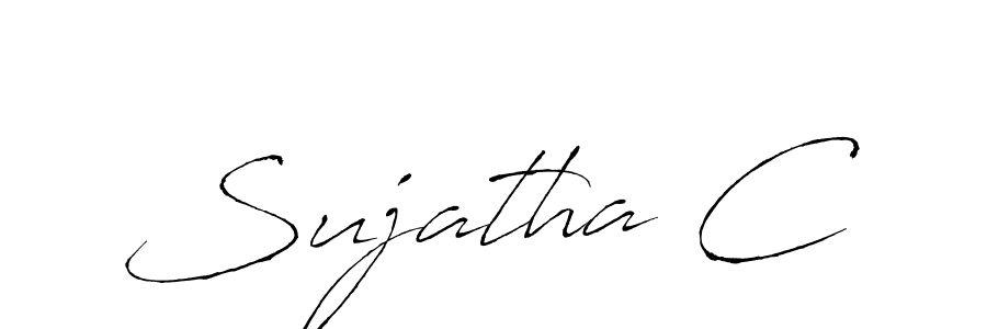 You should practise on your own different ways (Antro_Vectra) to write your name (Sujatha C) in signature. don't let someone else do it for you. Sujatha C signature style 6 images and pictures png