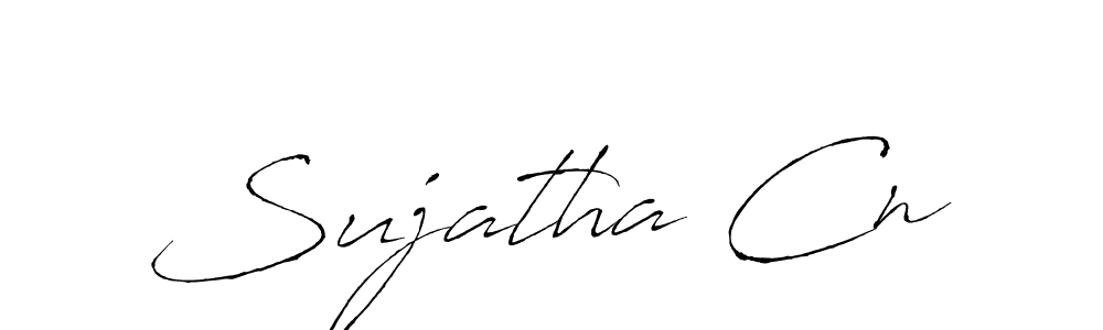 Create a beautiful signature design for name Sujatha Cn. With this signature (Antro_Vectra) fonts, you can make a handwritten signature for free. Sujatha Cn signature style 6 images and pictures png