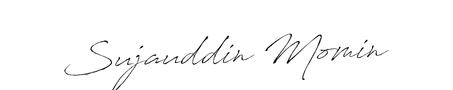 Antro_Vectra is a professional signature style that is perfect for those who want to add a touch of class to their signature. It is also a great choice for those who want to make their signature more unique. Get Sujauddin Momin name to fancy signature for free. Sujauddin Momin signature style 6 images and pictures png