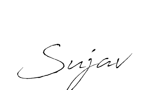 How to make Sujav name signature. Use Antro_Vectra style for creating short signs online. This is the latest handwritten sign. Sujav signature style 6 images and pictures png