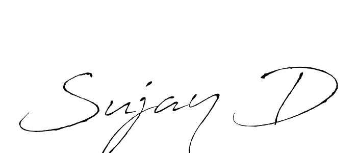 Sujay D stylish signature style. Best Handwritten Sign (Antro_Vectra) for my name. Handwritten Signature Collection Ideas for my name Sujay D. Sujay D signature style 6 images and pictures png