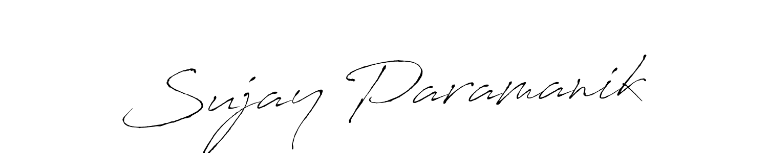 How to make Sujay Paramanik signature? Antro_Vectra is a professional autograph style. Create handwritten signature for Sujay Paramanik name. Sujay Paramanik signature style 6 images and pictures png