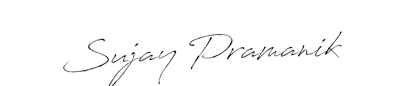 Make a beautiful signature design for name Sujay Pramanik. With this signature (Antro_Vectra) style, you can create a handwritten signature for free. Sujay Pramanik signature style 6 images and pictures png