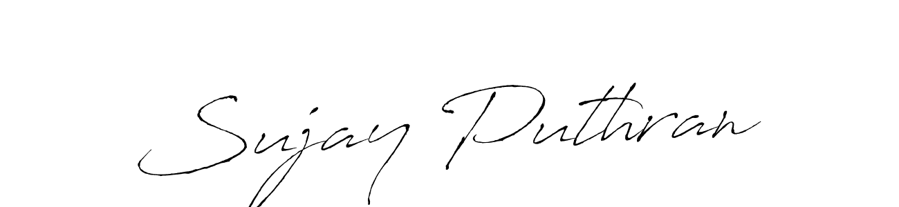 Create a beautiful signature design for name Sujay Puthran. With this signature (Antro_Vectra) fonts, you can make a handwritten signature for free. Sujay Puthran signature style 6 images and pictures png