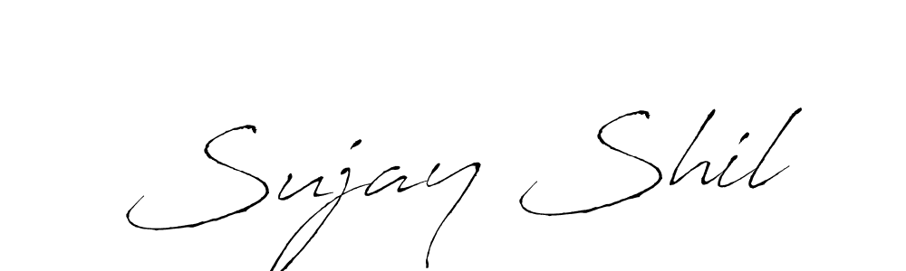 You should practise on your own different ways (Antro_Vectra) to write your name (Sujay Shil) in signature. don't let someone else do it for you. Sujay Shil signature style 6 images and pictures png