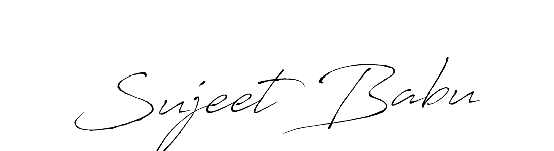 How to make Sujeet Babu signature? Antro_Vectra is a professional autograph style. Create handwritten signature for Sujeet Babu name. Sujeet Babu signature style 6 images and pictures png