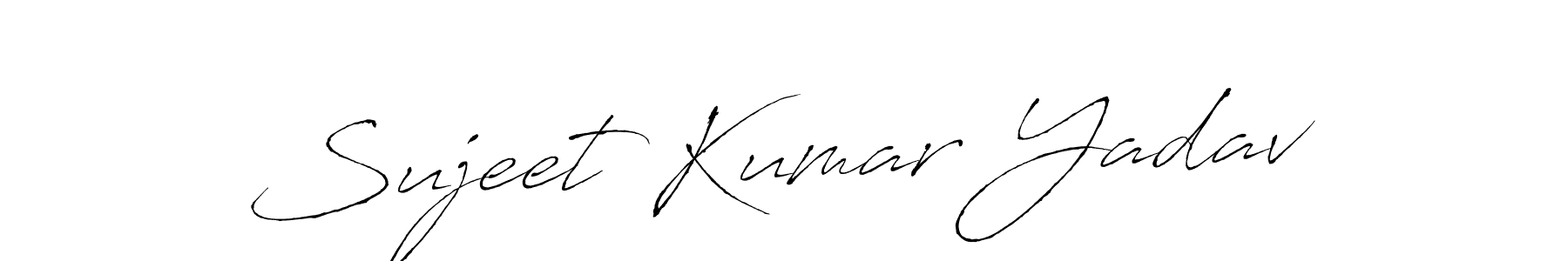Create a beautiful signature design for name Sujeet Kumar Yadav. With this signature (Antro_Vectra) fonts, you can make a handwritten signature for free. Sujeet Kumar Yadav signature style 6 images and pictures png