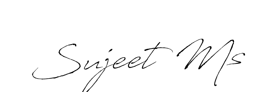 Create a beautiful signature design for name Sujeet Ms. With this signature (Antro_Vectra) fonts, you can make a handwritten signature for free. Sujeet Ms signature style 6 images and pictures png