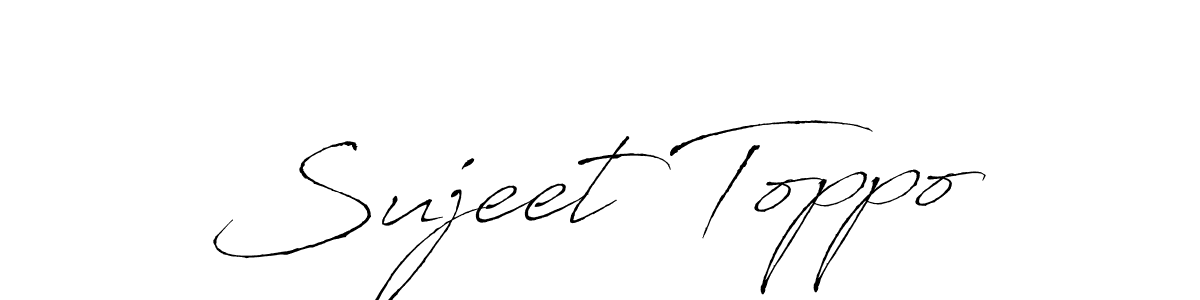 How to make Sujeet Toppo signature? Antro_Vectra is a professional autograph style. Create handwritten signature for Sujeet Toppo name. Sujeet Toppo signature style 6 images and pictures png