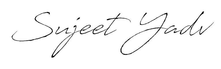 Similarly Antro_Vectra is the best handwritten signature design. Signature creator online. You can use it as an online autograph creator for name Sujeet Yadv. Sujeet Yadv signature style 6 images and pictures png