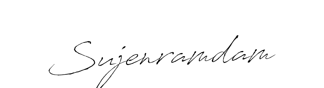 How to make Sujenramdam signature? Antro_Vectra is a professional autograph style. Create handwritten signature for Sujenramdam name. Sujenramdam signature style 6 images and pictures png