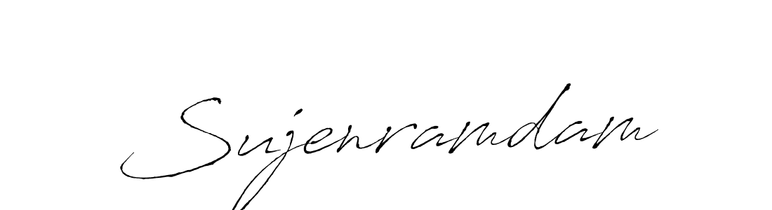 How to make Sujenramdam signature? Antro_Vectra is a professional autograph style. Create handwritten signature for Sujenramdam name. Sujenramdam signature style 6 images and pictures png