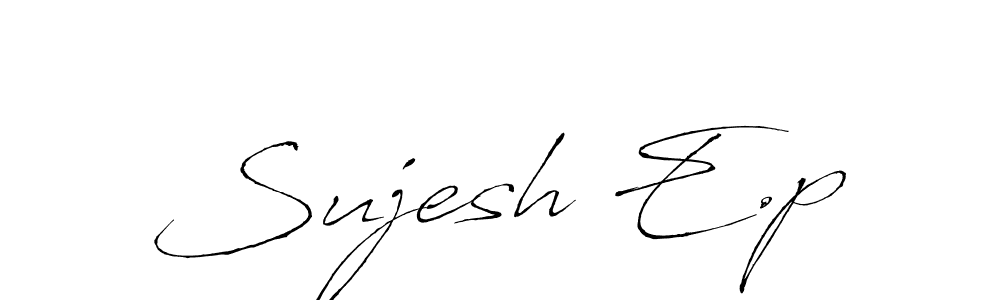 How to Draw Sujesh E.p signature style? Antro_Vectra is a latest design signature styles for name Sujesh E.p. Sujesh E.p signature style 6 images and pictures png