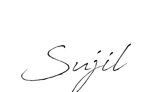 How to make Sujil signature? Antro_Vectra is a professional autograph style. Create handwritten signature for Sujil name. Sujil signature style 6 images and pictures png
