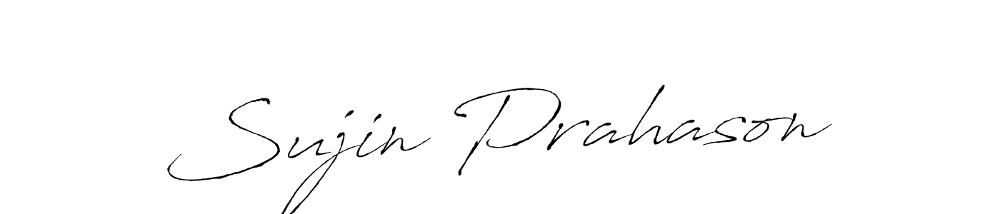 Also You can easily find your signature by using the search form. We will create Sujin Prahason name handwritten signature images for you free of cost using Antro_Vectra sign style. Sujin Prahason signature style 6 images and pictures png