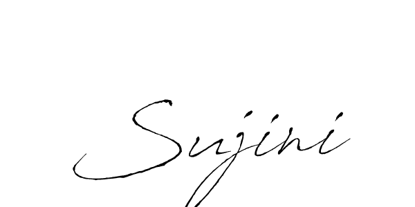 You should practise on your own different ways (Antro_Vectra) to write your name (Sujini) in signature. don't let someone else do it for you. Sujini signature style 6 images and pictures png