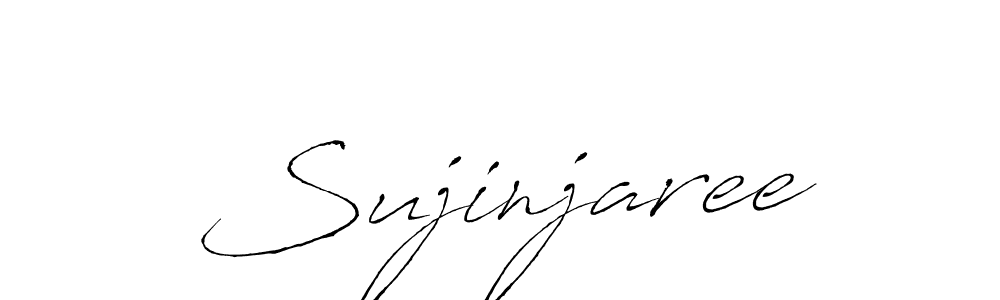 The best way (Antro_Vectra) to make a short signature is to pick only two or three words in your name. The name Sujinjaree include a total of six letters. For converting this name. Sujinjaree signature style 6 images and pictures png