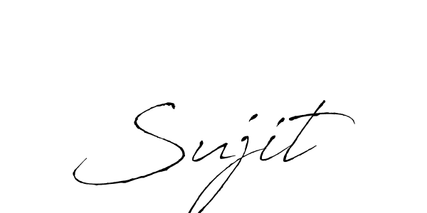 Make a beautiful signature design for name Sujit . With this signature (Antro_Vectra) style, you can create a handwritten signature for free. Sujit  signature style 6 images and pictures png