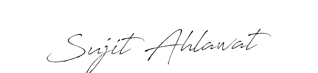 How to make Sujit Ahlawat signature? Antro_Vectra is a professional autograph style. Create handwritten signature for Sujit Ahlawat name. Sujit Ahlawat signature style 6 images and pictures png